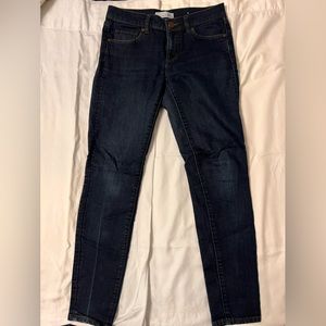 LOFT dark wash skinny jeans